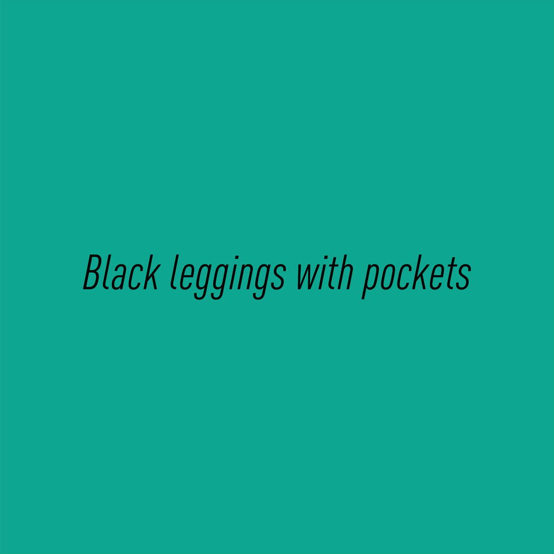 Black leggings with pockets SLB
